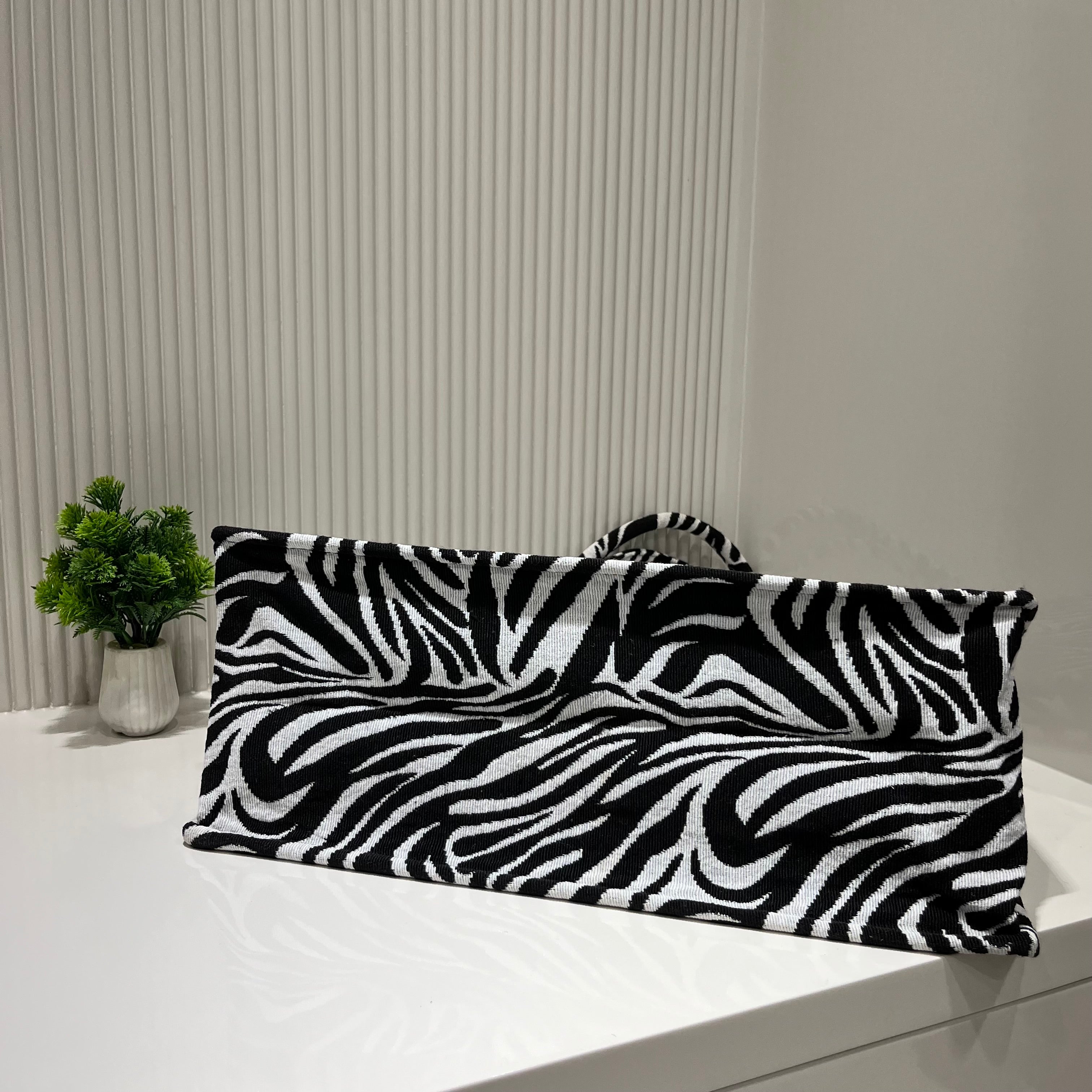 Zebra Print Tote Bag