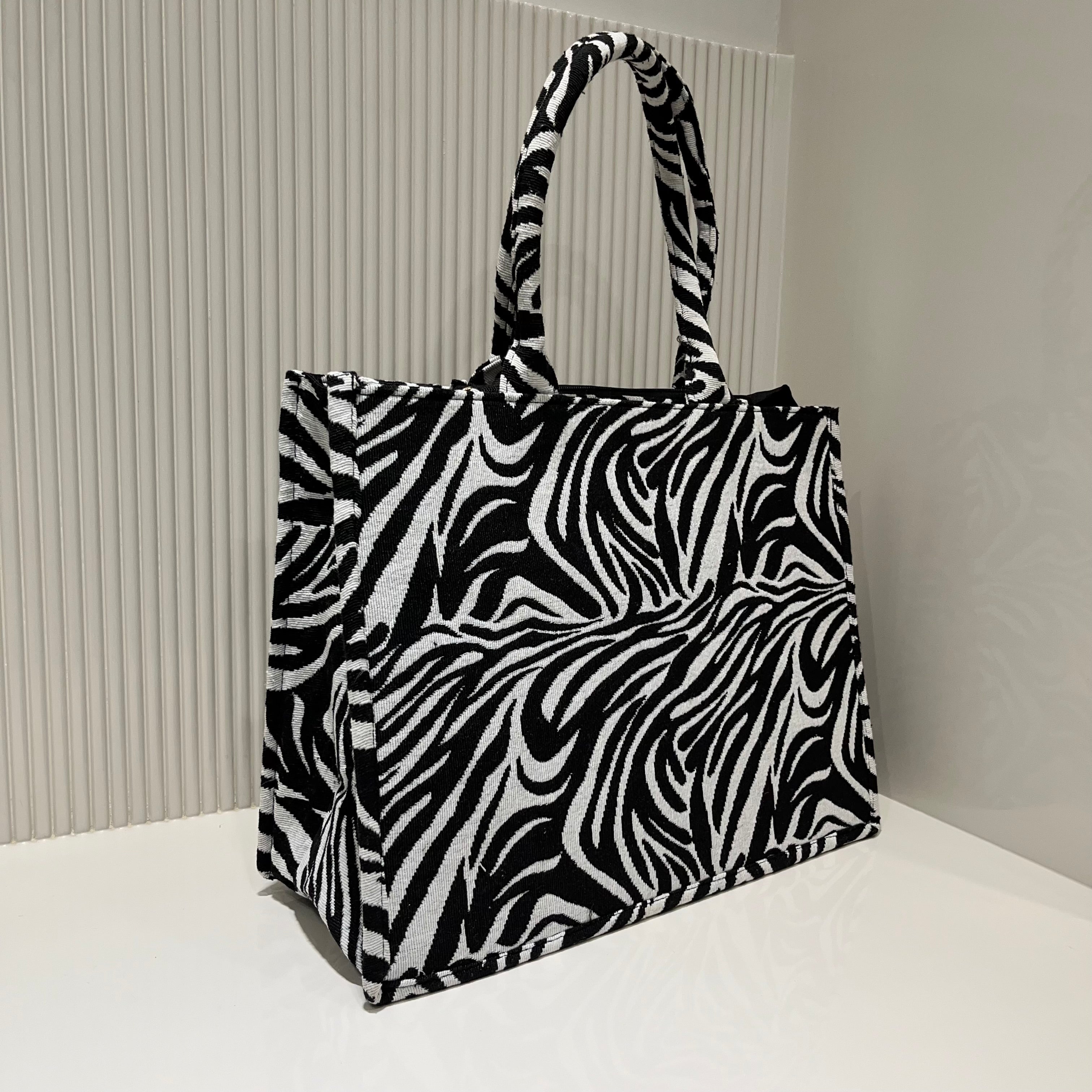 Zebra Print Tote Bag