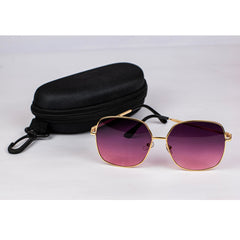 LAFERAH OVERSIZED WINE GOLD SHADES