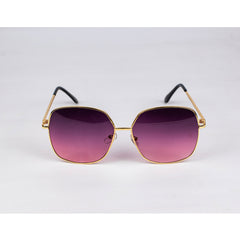 LAFERAH OVERSIZED WINE GOLD SHADES