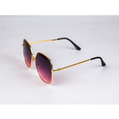 LAFERAH OVERSIZED WINE GOLD SHADES