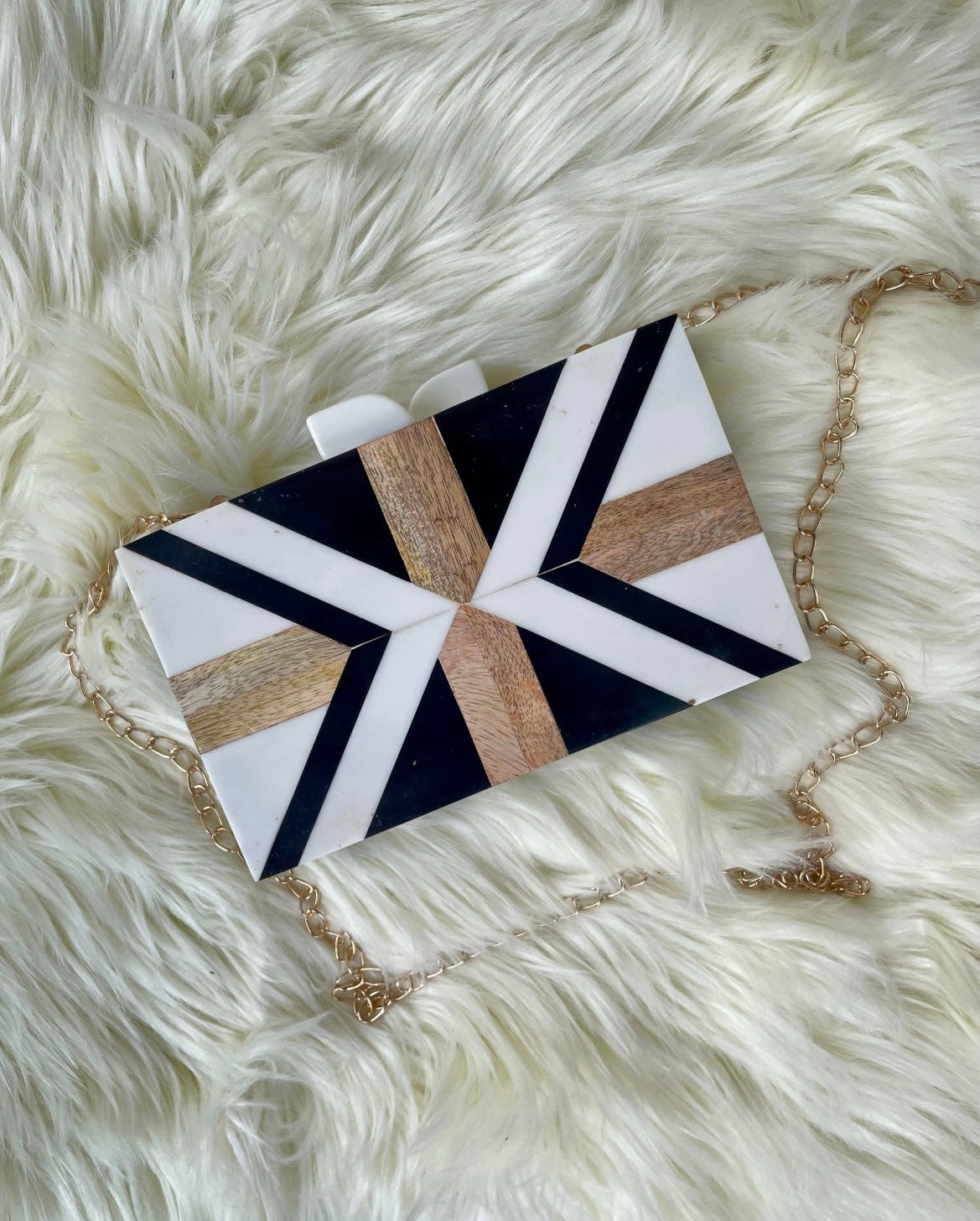 WHITE MARBLE wooden sling